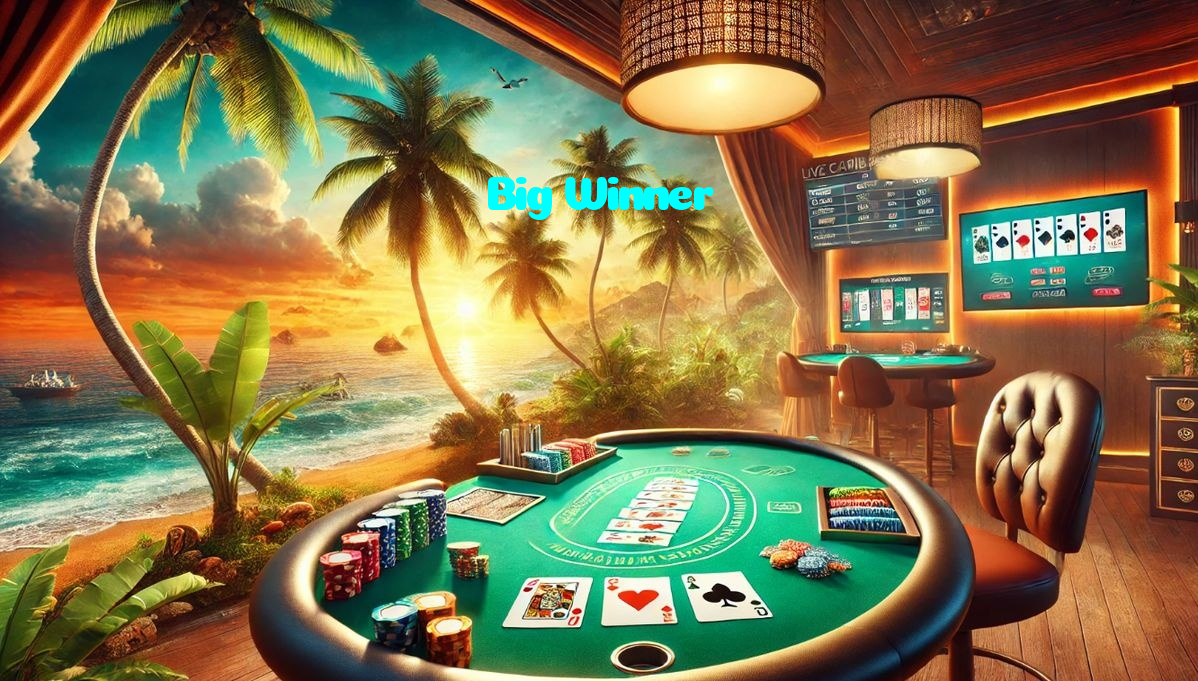 Big Winner casino presented on mobile device in Pakistan with slots and live games
