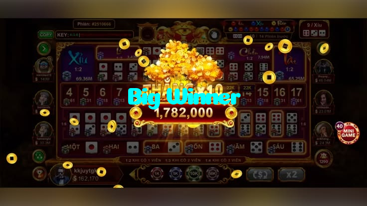 Big Winner casino presented on mobile device in Pakistan with slots and live games